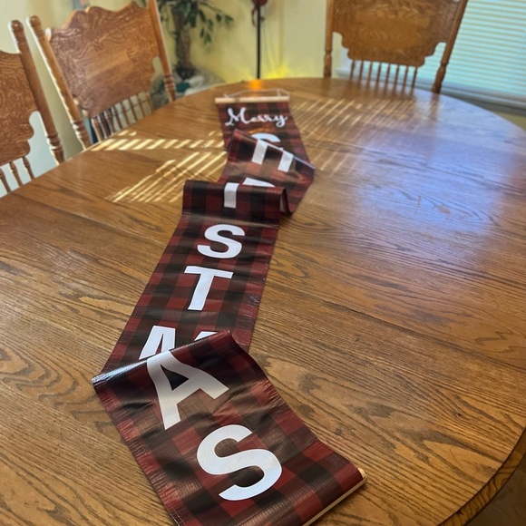 70" Christmas Plaid Wooden
Banner - Picture 3 of 3